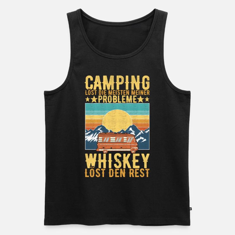 Camping Wohnmobil - Männer Premium Bio Tank Top - Schwarz
