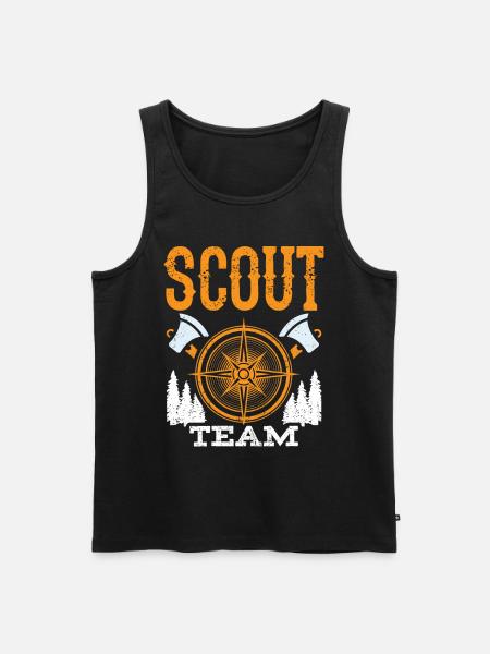 Scout Team Scouting Clan Camp - Men's Premium Organic Tank Top - black
