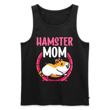 Hamster Mom Pet Owner Cute - Men's Premium Organic Tank Top - black - Front - AI Model Male 178 light (178cm)