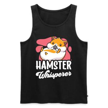 Hamster Flüsterer Süß Besitzer Haustier - Männer Premium Bio Tank Top - Schwarz - Vorne - Michal (187cm)