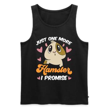 Nur Noch Ein Hamster Versprochen Besitzer Haustier - Männer Premium Bio Tank Top - Schwarz - Vorne - Michal (187cm)