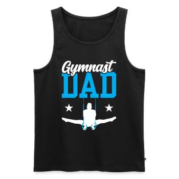Turner Vater Gymnast Turnen Gymnastik Liebhaber - Männer Premium Bio Tank Top - Schwarz - Vorne - AI Model Male 178 light (178cm)
