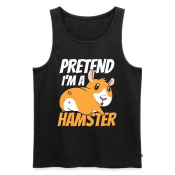 So Tun Als Wäre Ich Ein Hamster Besitzer Haustier - Männer Premium Bio Tank Top - Schwarz - Vorne - Michal (187cm)