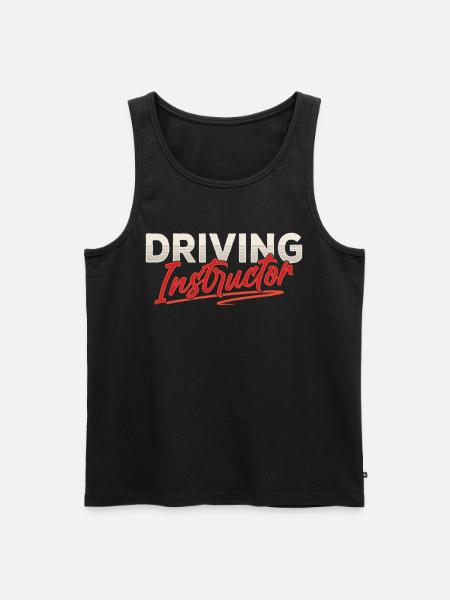 Fahrlehrer Fahrschule Fahrstunde Fahrschüler - Männer Premium Bio Tank Top - Schwarz