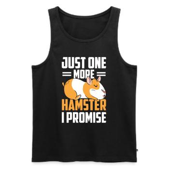 Nur Noch Ein Hamster Versprochen Haustier Besitzer - Männer Premium Bio Tank Top - Schwarz - Vorne - Michal (187cm)