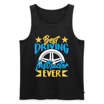 Bester Fahrlehrer Aller Zeiten Beruf Fahrschule - Männer Premium Bio Tank Top - Schwarz - Vorne - AI Model Male 178 light (178cm)
