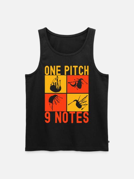 Bagpipes Bagpiper - Men's Premium Organic Tank Top - black