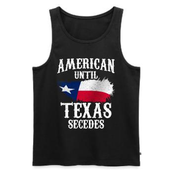 Amerikaner Bis Zur Abspaltung Von Texas Texaner - Männer Premium Bio Tank Top - Schwarz - Vorne - AI Model Male 178 light (178cm)