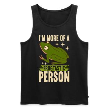 Grenouille Amphibiens Grenouilles - Débardeur bio Premium Homme - noir - Devant - Michal (187cm)