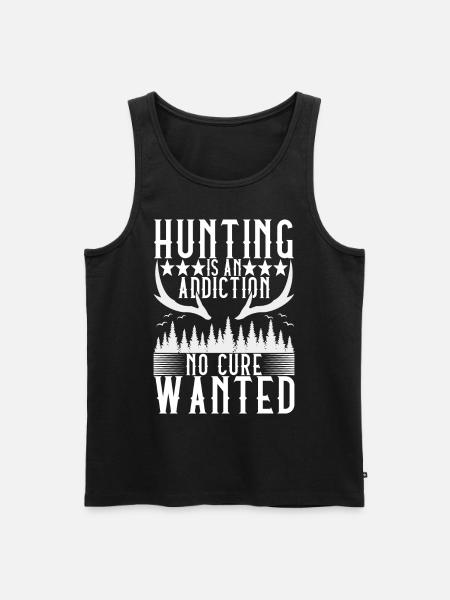Hunting Hunter Hunting Deer - Men's Premium Organic Tank Top - black