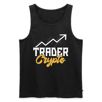 Trader Krypto Traden Crypto Trading - Männer Premium Bio Tank Top - Schwarz - Vorne - AI Model Male 178 light (178cm)