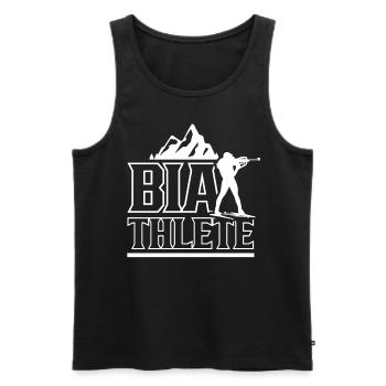 Biathlete Biathlons Biathlete Biathlon Sport - Men's Premium Organic Tank Top - black - Front - AI Model Male 178 light (178cm)