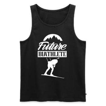 Zukünftiger Biathlet Biathletin Sport Biathlon - Männer Premium Bio Tank Top - Schwarz - Vorne - Michal (187cm)