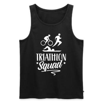 Triathlon Team Triathlons Triathlete Triathlete - Men's Premium Organic Tank Top - black - Front - AI Model Male 178 light (178cm)
