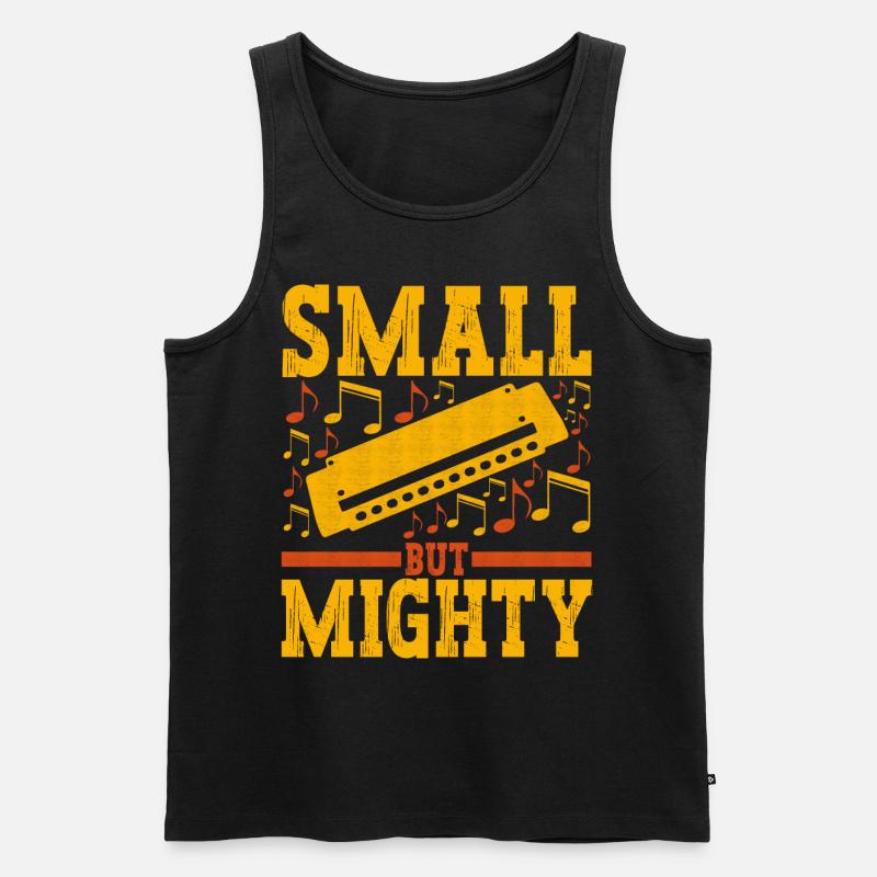 Harmonika Mundharmonika - Männer Premium Bio Tank Top - Schwarz