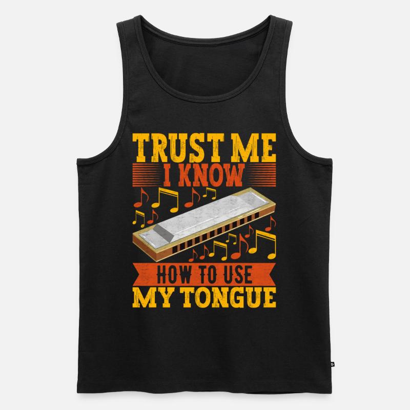 Harmonica Harmonica - Men's Premium Organic Tank Top - black