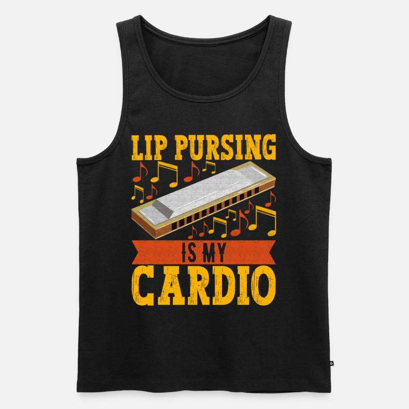 Harmonica Harmonica - Men's Premium Organic Tank Top - black