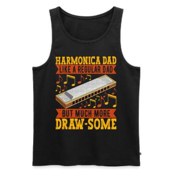 Harmonica Harmonica - Men's Premium Organic Tank Top - black - Front - Michal (187cm)