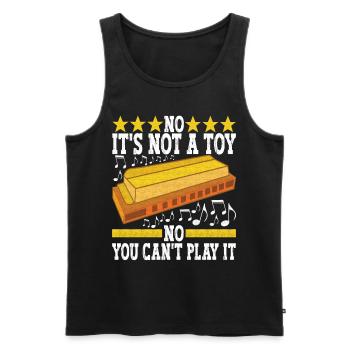 Harmonica Harmonica - Men's Premium Organic Tank Top - black - Front - Michal (187cm)