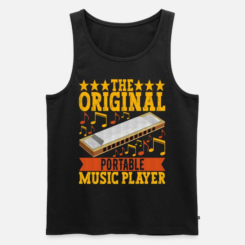 Harmonica Harmonica - Men's Premium Organic Tank Top - black