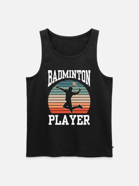 Badminton player Badminton player - Men's Premium Organic Tank Top - black