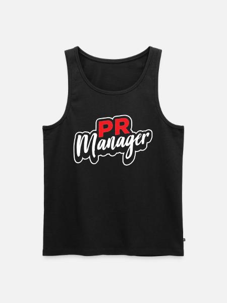 Pr Manager Profession Relations Publiques - Débardeur bio Premium Homme - noir
