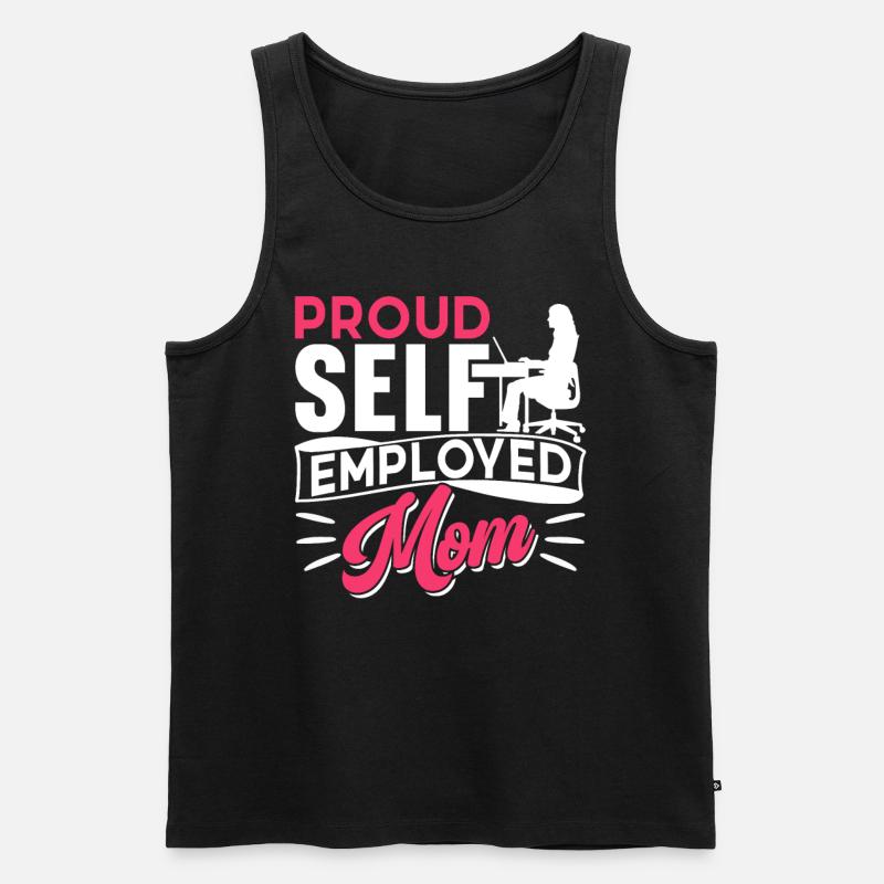 Stolze Selbständige Mutter Selbstständig - Männer Premium Bio Tank Top - Schwarz