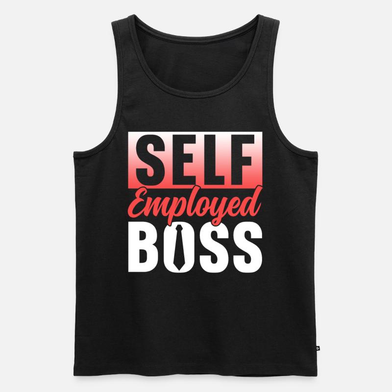 Selbständiger Chef Freelancer Selbstständig - Männer Premium Bio Tank Top - Schwarz