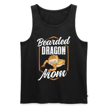 Bearded Dragon Mama Girl Bearded Dragon Bearded Dragon - Men's Premium Organic Tank Top - black - Front - AI Model Male 178 light (178cm)