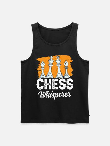 Chess Whisperer Chess Player - Men's Premium Organic Tank Top - black