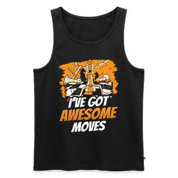 Ich Habe Fantastische Züge Schach Schachspieler - Männer Premium Bio Tank Top - Schwarz - Vorne - Michal (187cm)