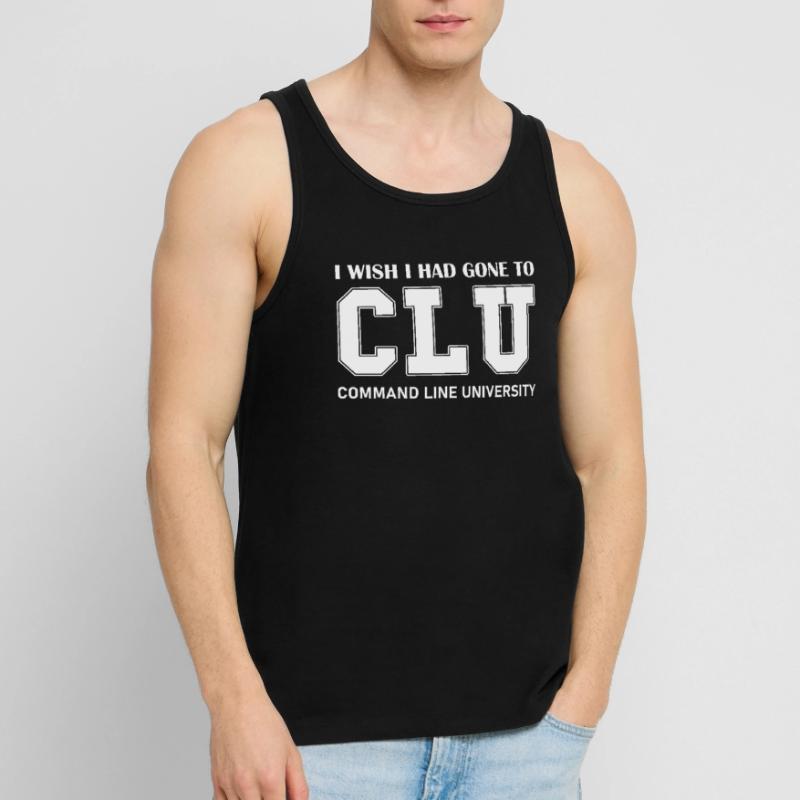 Command Line University Funny For Linux Admins and Männer Premium Bio Tank Top