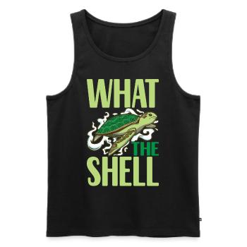 Turtle Turtle Aquatic turtle - Men's Premium Organic Tank Top - black - Front - AI Model Male 178 light (178cm)