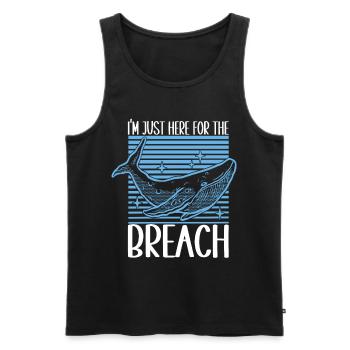 Whale Watchers - Men's Premium Organic Tank Top - black - Front - Michal (187cm)