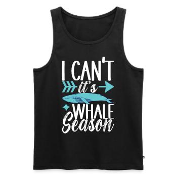 Whale Watchers - Men's Premium Organic Tank Top - black - Front - Michal (187cm)