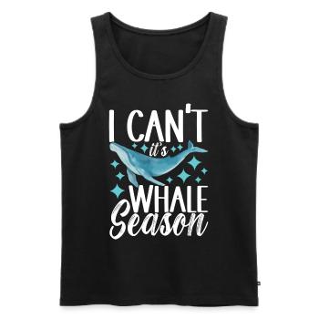 Whale Watchers - Men's Premium Organic Tank Top - black - Front - Michal (187cm)