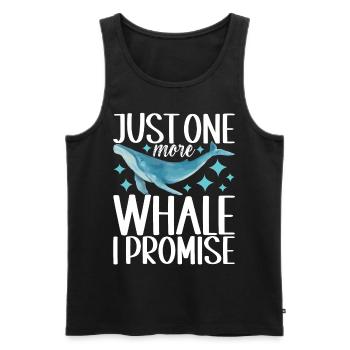 Whale Watchers - Men's Premium Organic Tank Top - black - Front - Michal (187cm)