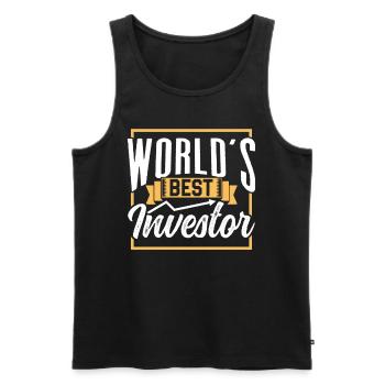 Der Beste Investor Der Welt Investieren Anleger - Männer Premium Bio Tank Top - Schwarz - Vorne - Michal (187cm)