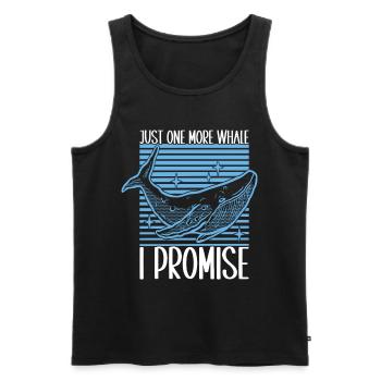 Whale Watchers - Men's Premium Organic Tank Top - black - Front - Michal (187cm)