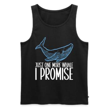 Whale Watchers - Men's Premium Organic Tank Top - black - Front - Michal (187cm)