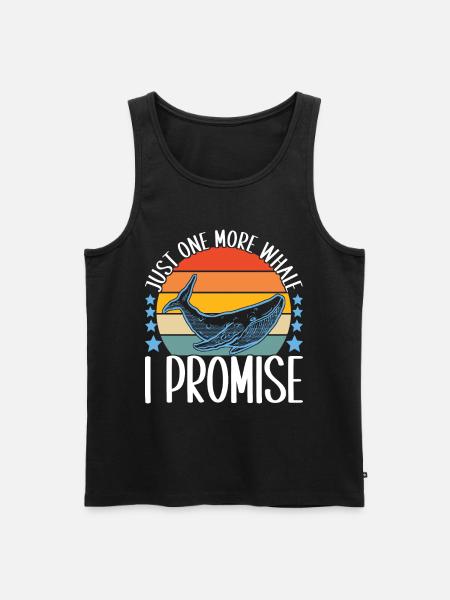 Whale Watchers - Men's Premium Organic Tank Top - black