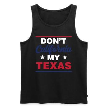 California Texas Sayings Proud Texan Texan - Men's Premium Organic Tank Top - black - Front - Michal (187cm)