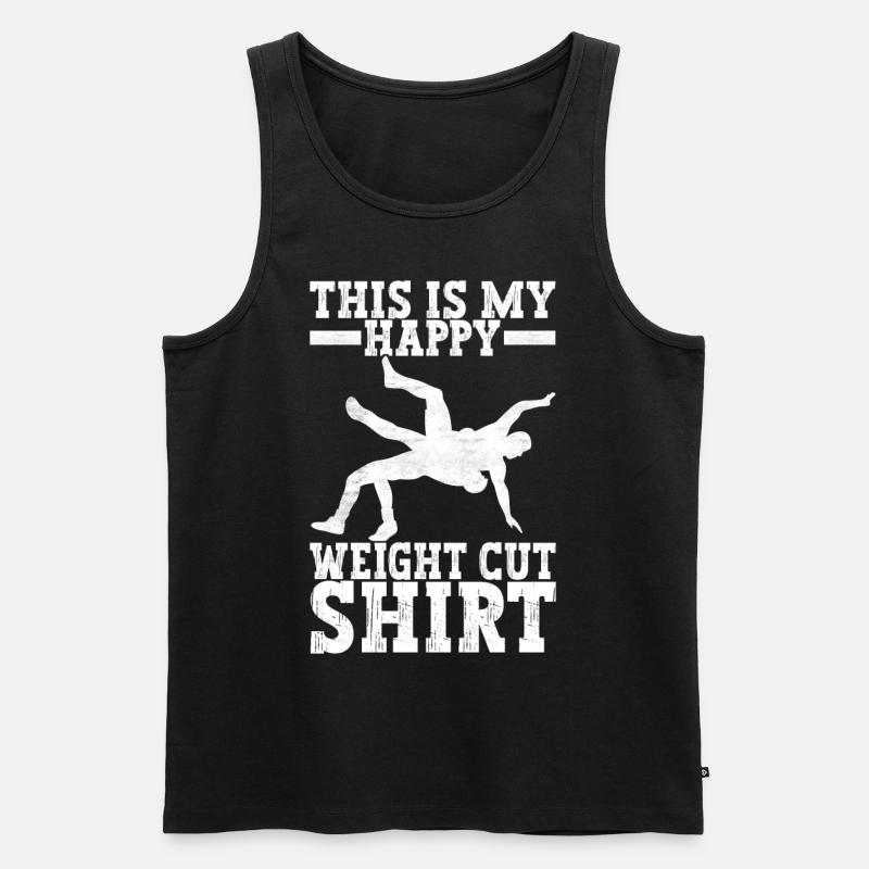 Wrestling Ringen Ringer - Männer Premium Bio Tank Top - Schwarz
