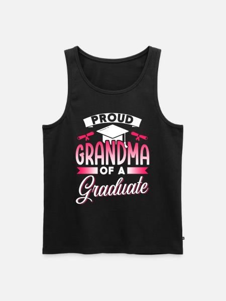 Stolze Großmutter Eines Absolventen Absolvent - Männer Premium Bio Tank Top - Schwarz