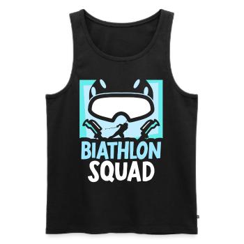 Biathlon Team Biathlete Sport Biathlete Biathlons - Men's Premium Organic Tank Top - black - Front - AI Model Male 178 light (178cm)