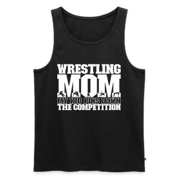 Wrestling Mom Ringen Ringer - Männer Premium Bio Tank Top - Schwarz - Vorne - Michal (187cm)