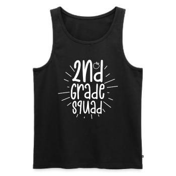 Second Grade Team Second Class Teachers - Men's Premium Organic Tank Top - black - Front - AI Model Male 178 light (178cm)