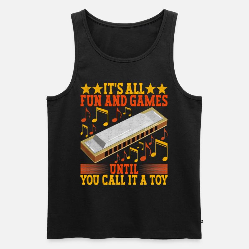 Harmonica Harmonica - Men's Premium Organic Tank Top - black