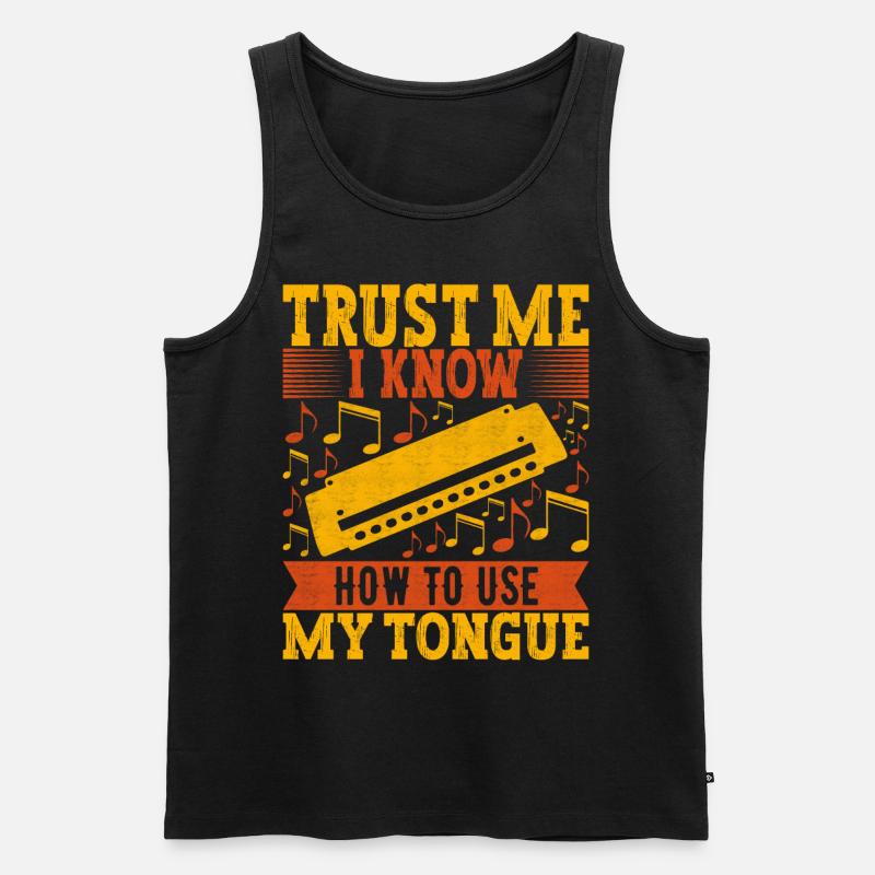 Harmonica Harmonica - Men's Premium Organic Tank Top - black