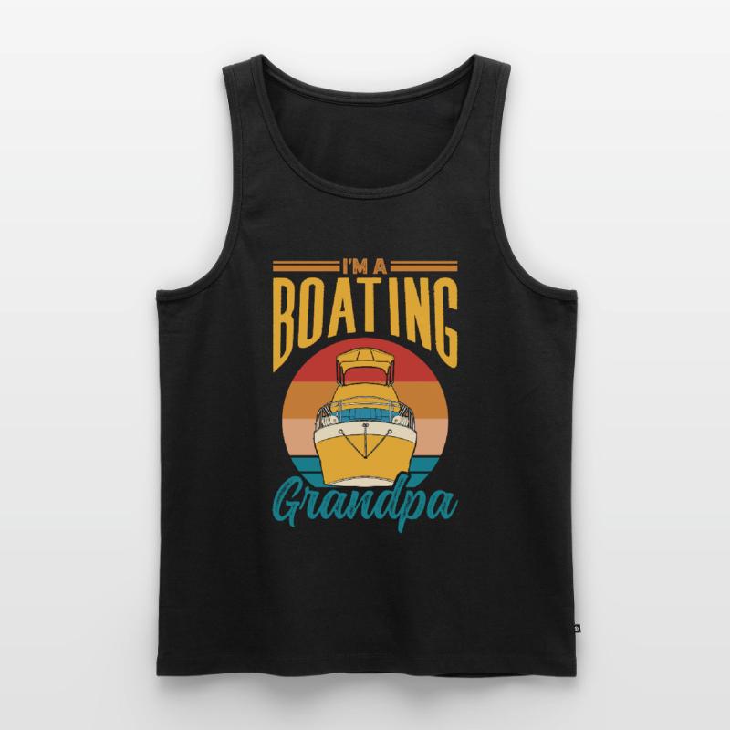 Ich Bin Ein Bootfahrender Opa Bootfahren Boot Männer Premium Bio Tank Top